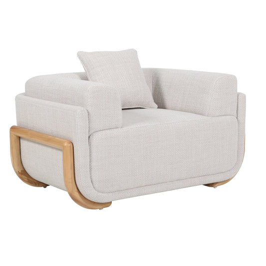 Block Armchair - Beige Linen