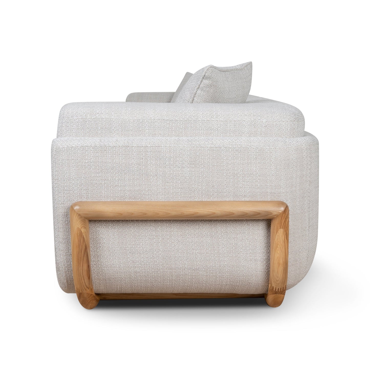 Block 3 Seater Sofa - Beige Linen