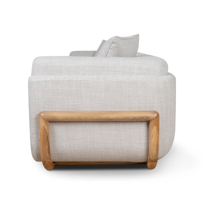 Block 3 Seater Sofa - Beige Linen