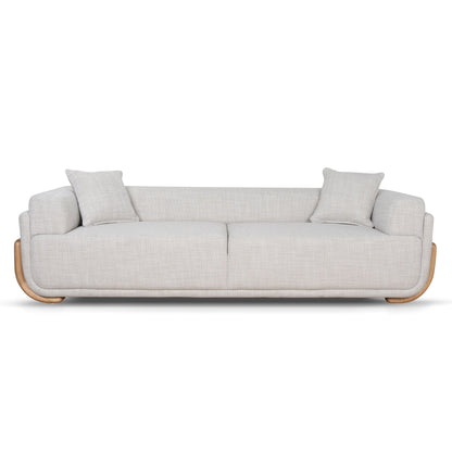 Block 3 Seater Sofa - Beige Linen