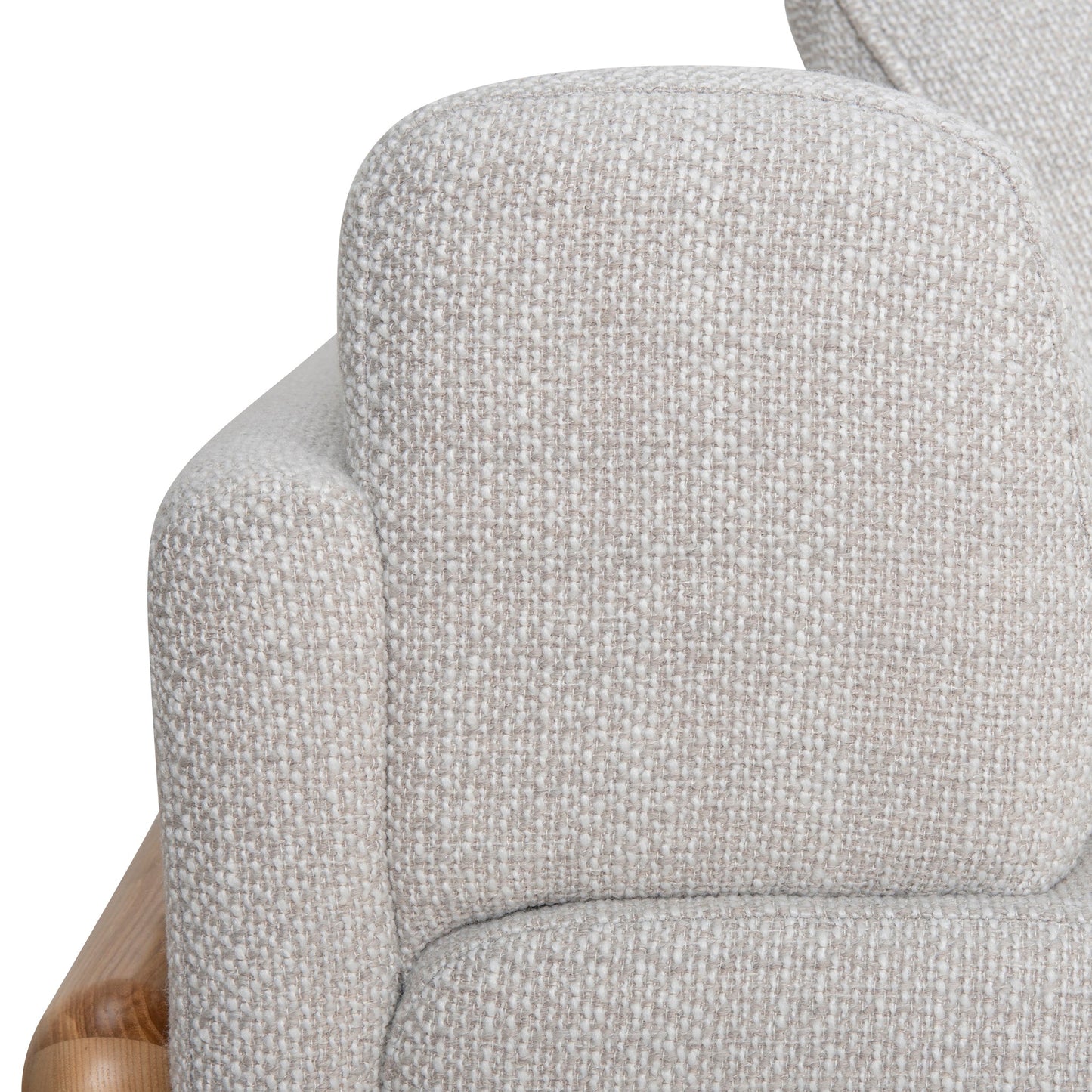 Block 3 Seater Sofa - Beige Linen