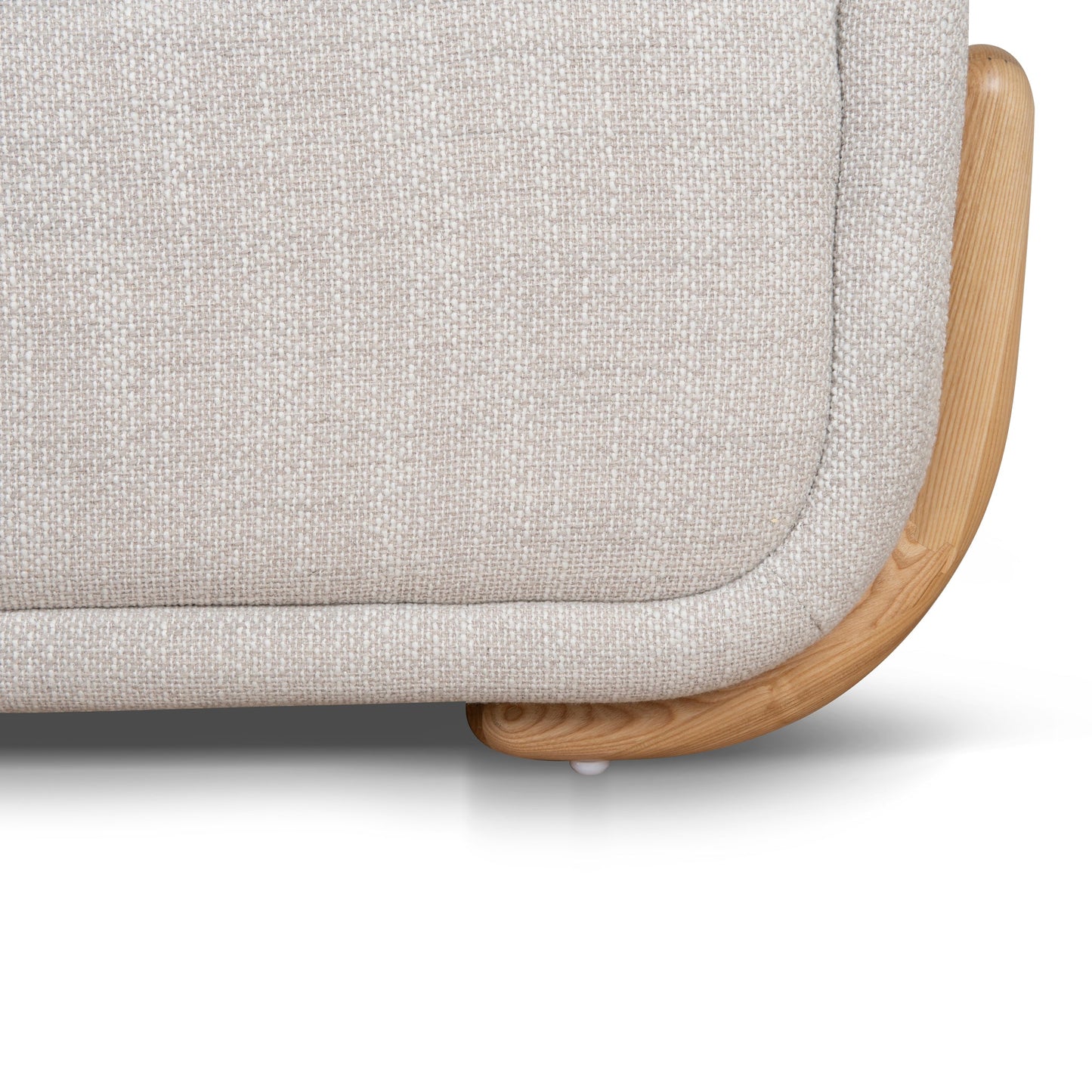 Block 3 Seater Sofa - Beige Linen
