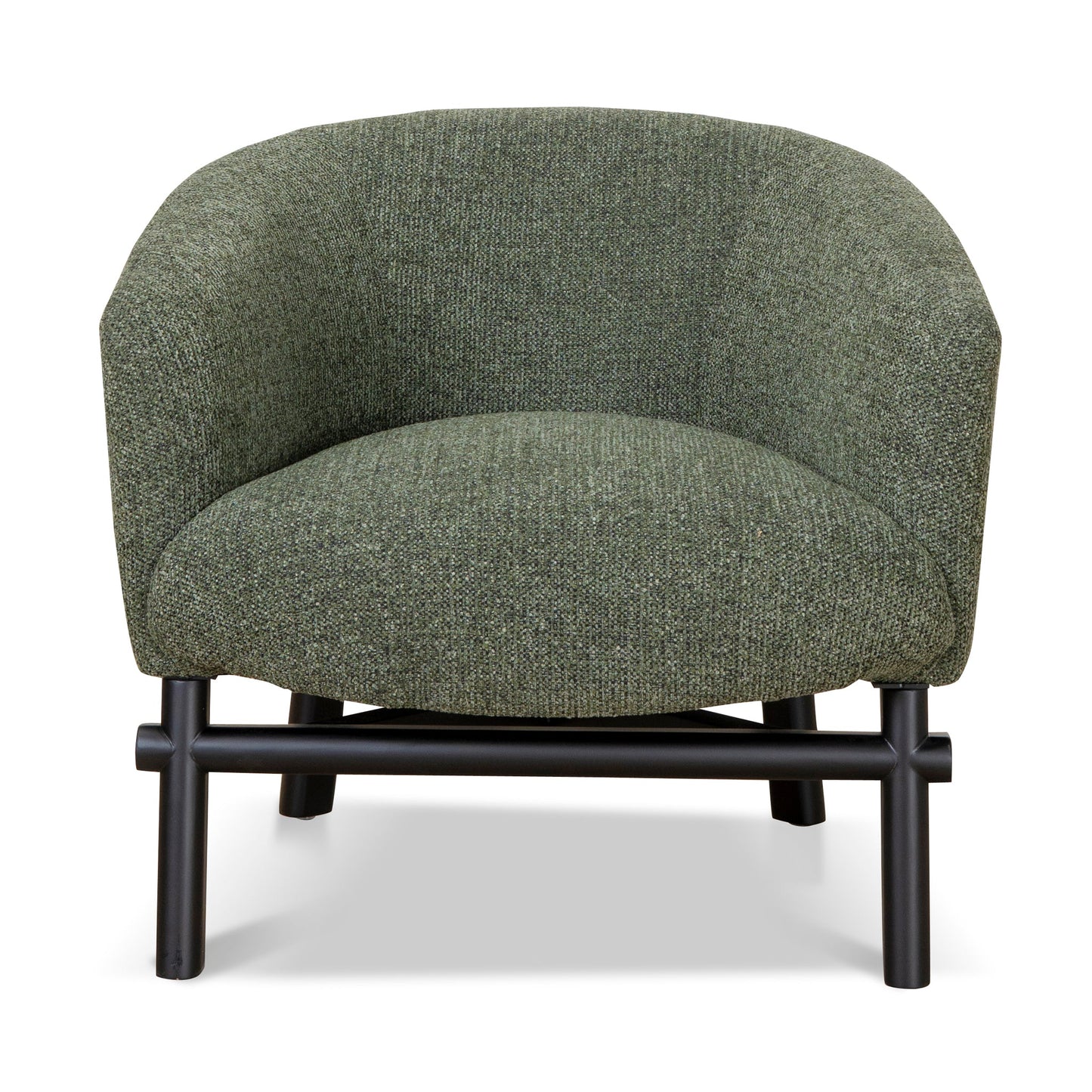 Amity Fabric Armchair - Coral Dark Green