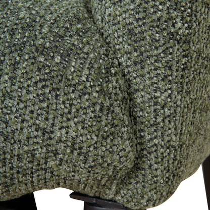 Amity Fabric Armchair - Coral Dark Green