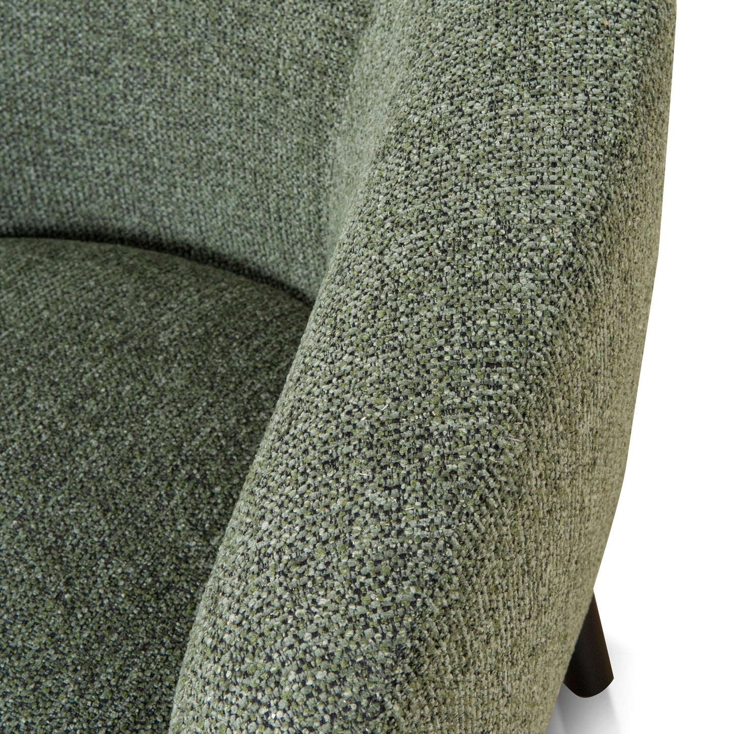 Amity Fabric Armchair - Coral Dark Green