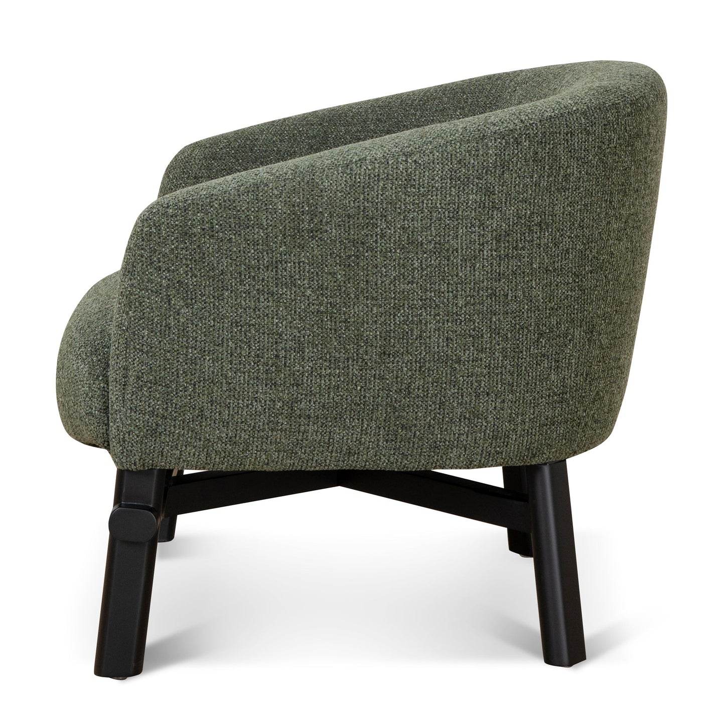 Amity Fabric Armchair - Coral Dark Green