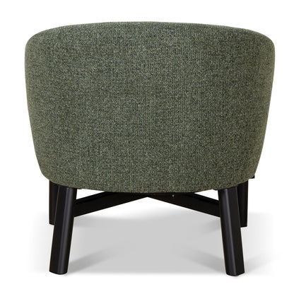 Amity Fabric Armchair - Coral Dark Green