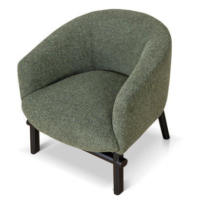 Amity Fabric Armchair - Coral Dark Green