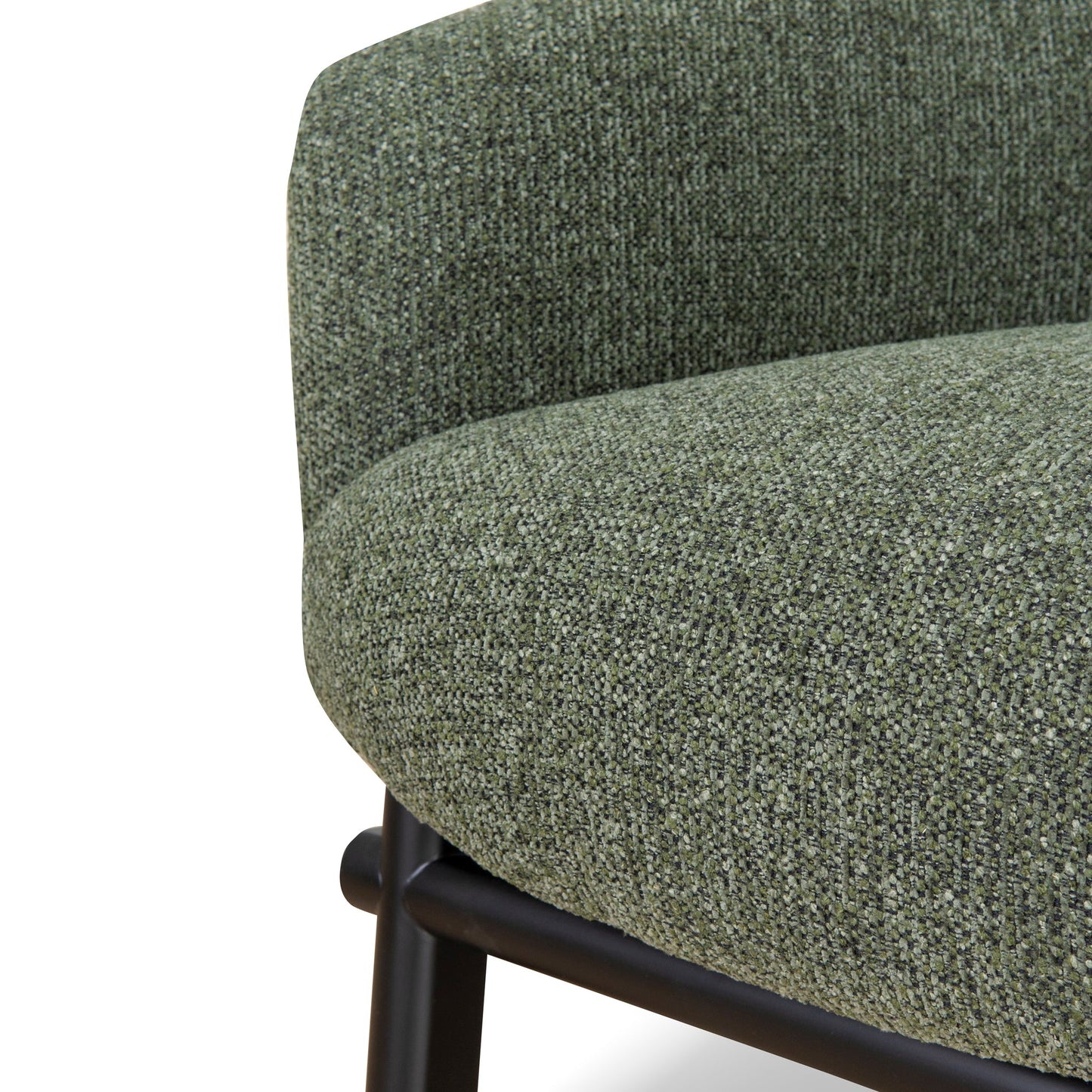 Amity Fabric Armchair - Coral Dark Green