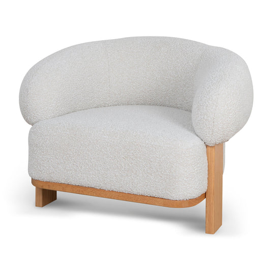 Careen Armchair - Off White Boucle