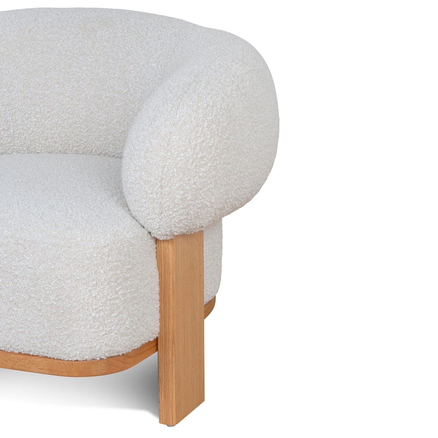 Careen Armchair - Off White Boucle