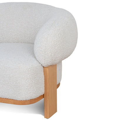 Careen Armchair - Off White Boucle