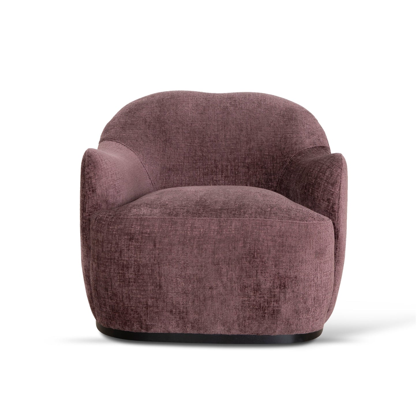 Alvis Fabric Armchair - Plum