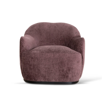 Alvis Fabric Armchair - Plum
