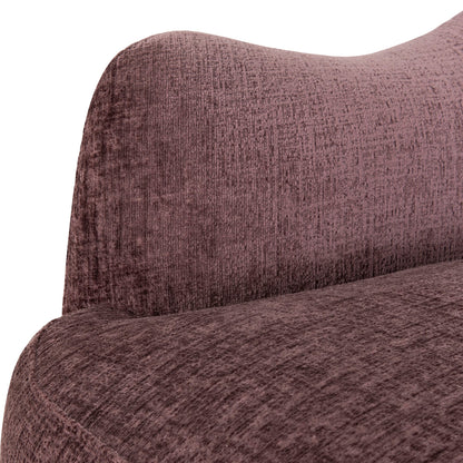 Alvis Fabric Armchair - Plum
