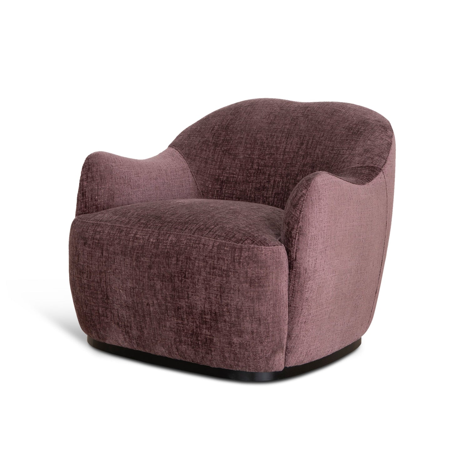 Alvis Fabric Armchair - Plum