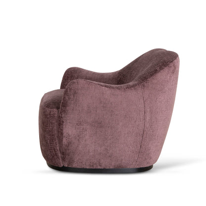 Alvis Fabric Armchair - Plum