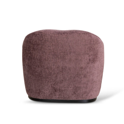 Alvis Fabric Armchair - Plum