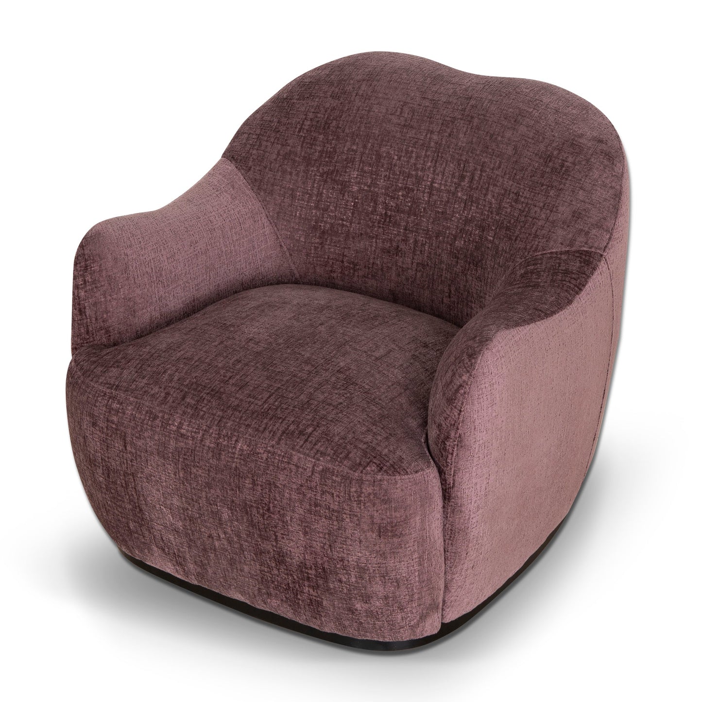 Alvis Fabric Armchair - Plum