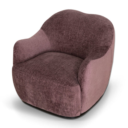 Alvis Fabric Armchair - Plum