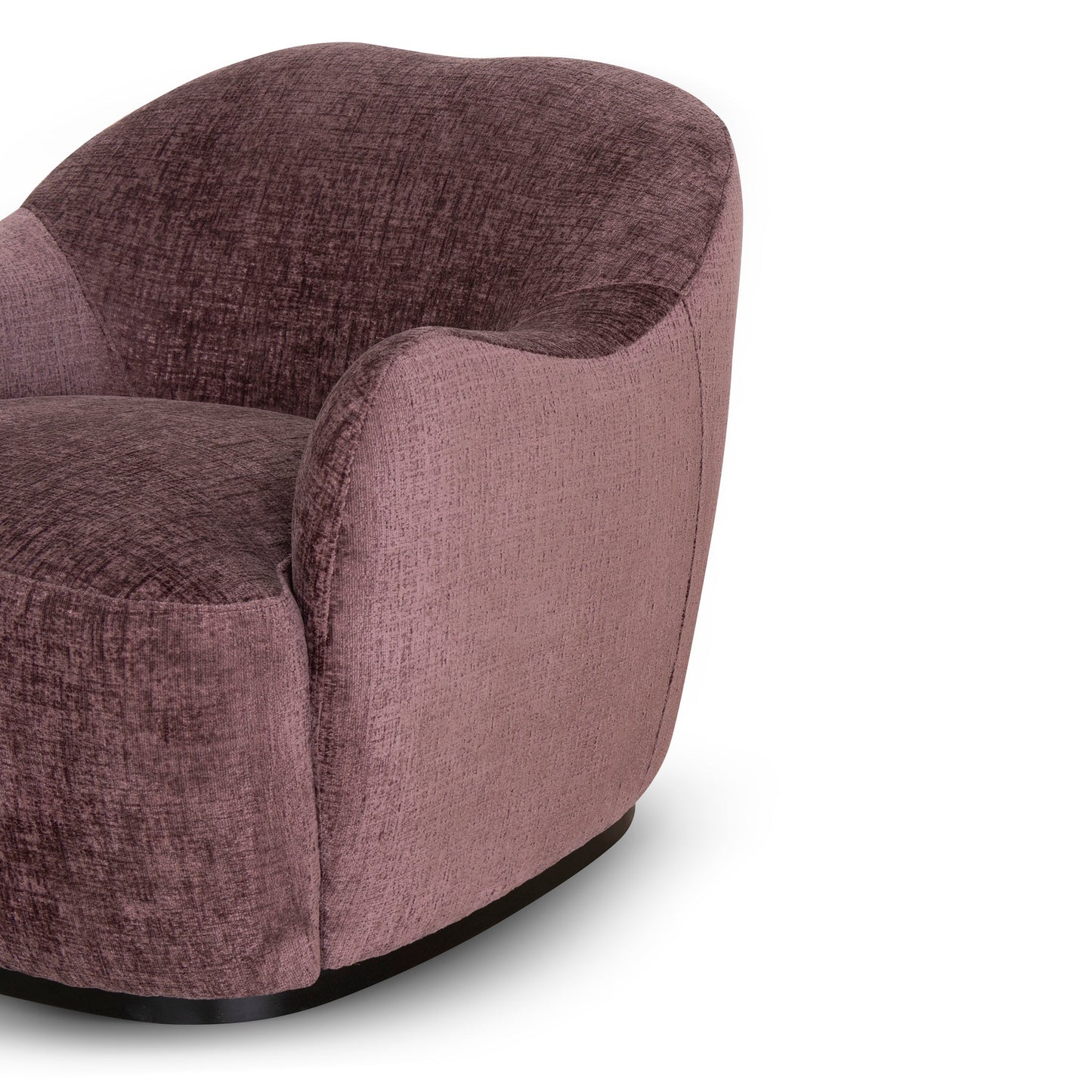 Alvis Fabric Armchair - Plum
