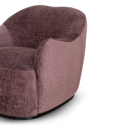 Alvis Fabric Armchair - Plum