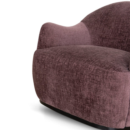 Alvis Fabric Armchair - Plum