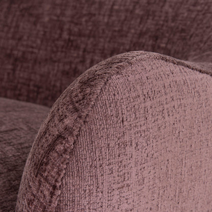 Alvis Fabric Armchair - Plum