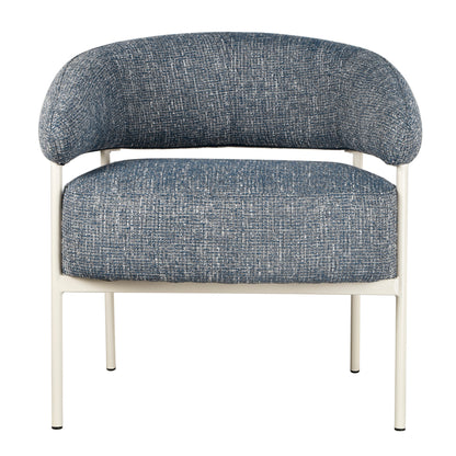 Asika Fabric Armchair - Prussian Blue