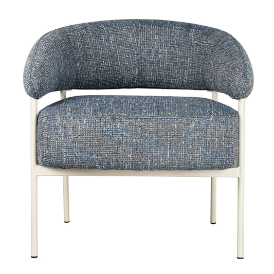 Asika Fabric Armchair - Prussian Blue