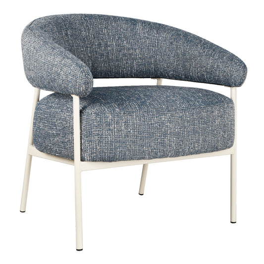 Asika Fabric Armchair - Prussian Blue