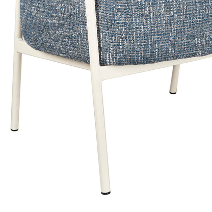 Asika Fabric Armchair - Prussian Blue