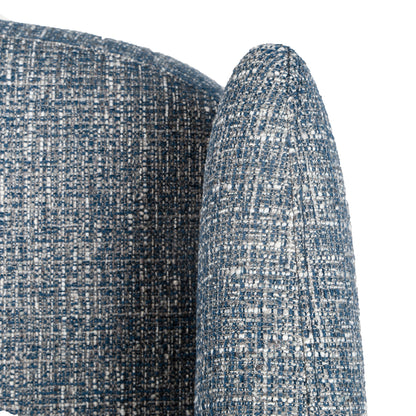 Asika Fabric Armchair - Prussian Blue