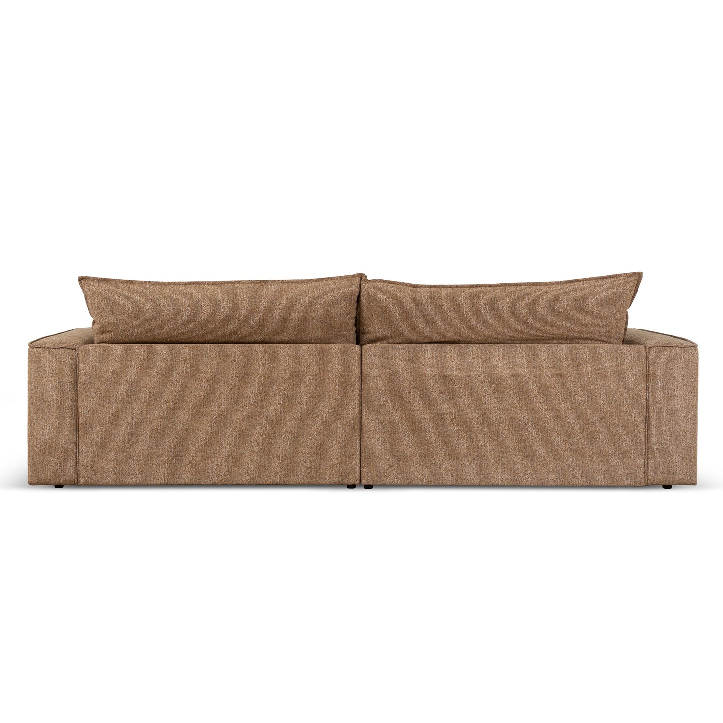 Bucha 3 Seater Fabric Sofa - Almond Brown