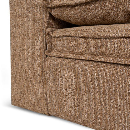 Bucha 2 Seater Fabric Sofa - Almond Brown