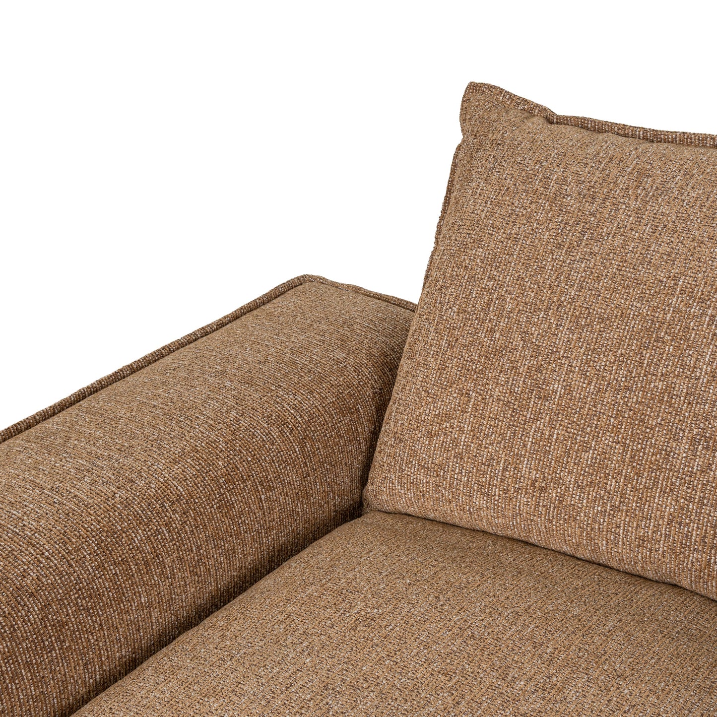 Bucha 2 Seater Fabric Sofa - Almond Brown