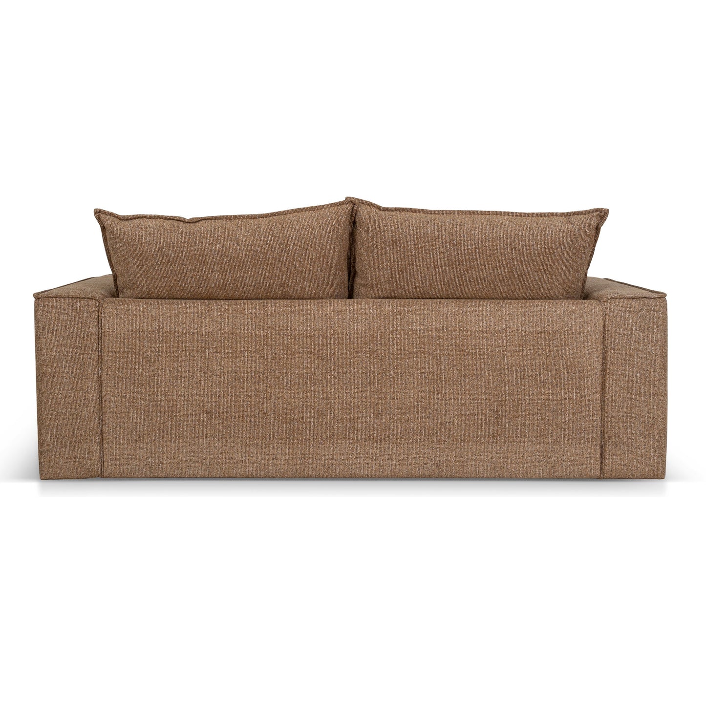 Bucha 2 Seater Fabric Sofa - Almond Brown