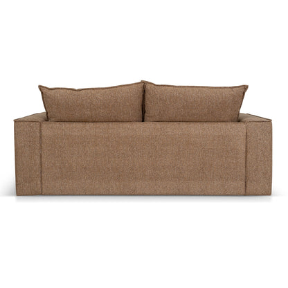 Bucha 2 Seater Fabric Sofa - Almond Brown