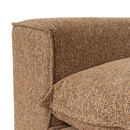 Bucha 2 Seater Fabric Sofa - Almond Brown
