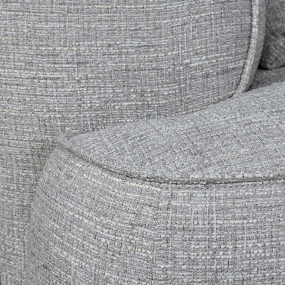 Carina Right Chaise Sofa - Chrome Grey