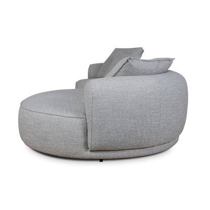 Carina Right Chaise Sofa - Chrome Grey
