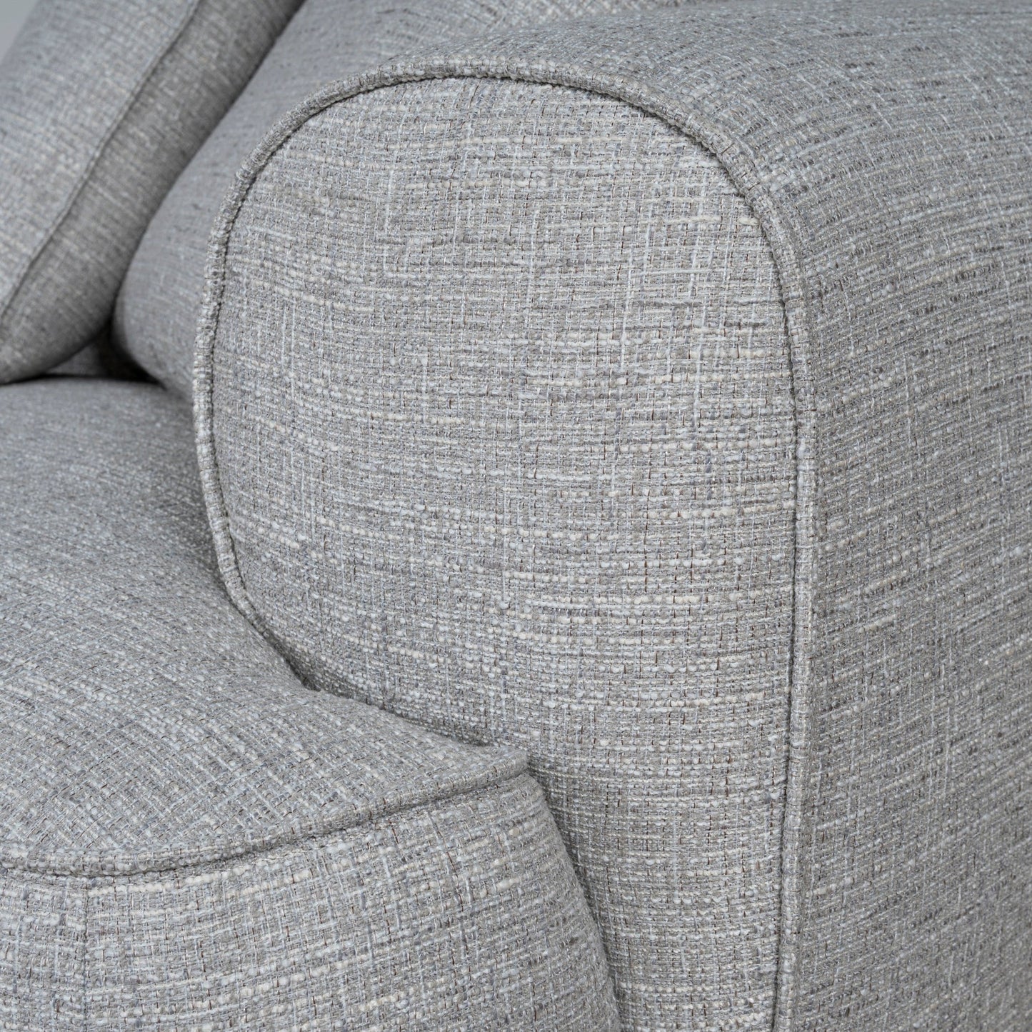 Carina Left Chaise Sofa - Chrome Grey