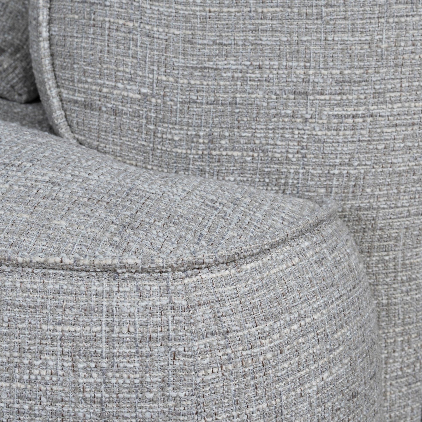 Carina Left Chaise Sofa - Chrome Grey