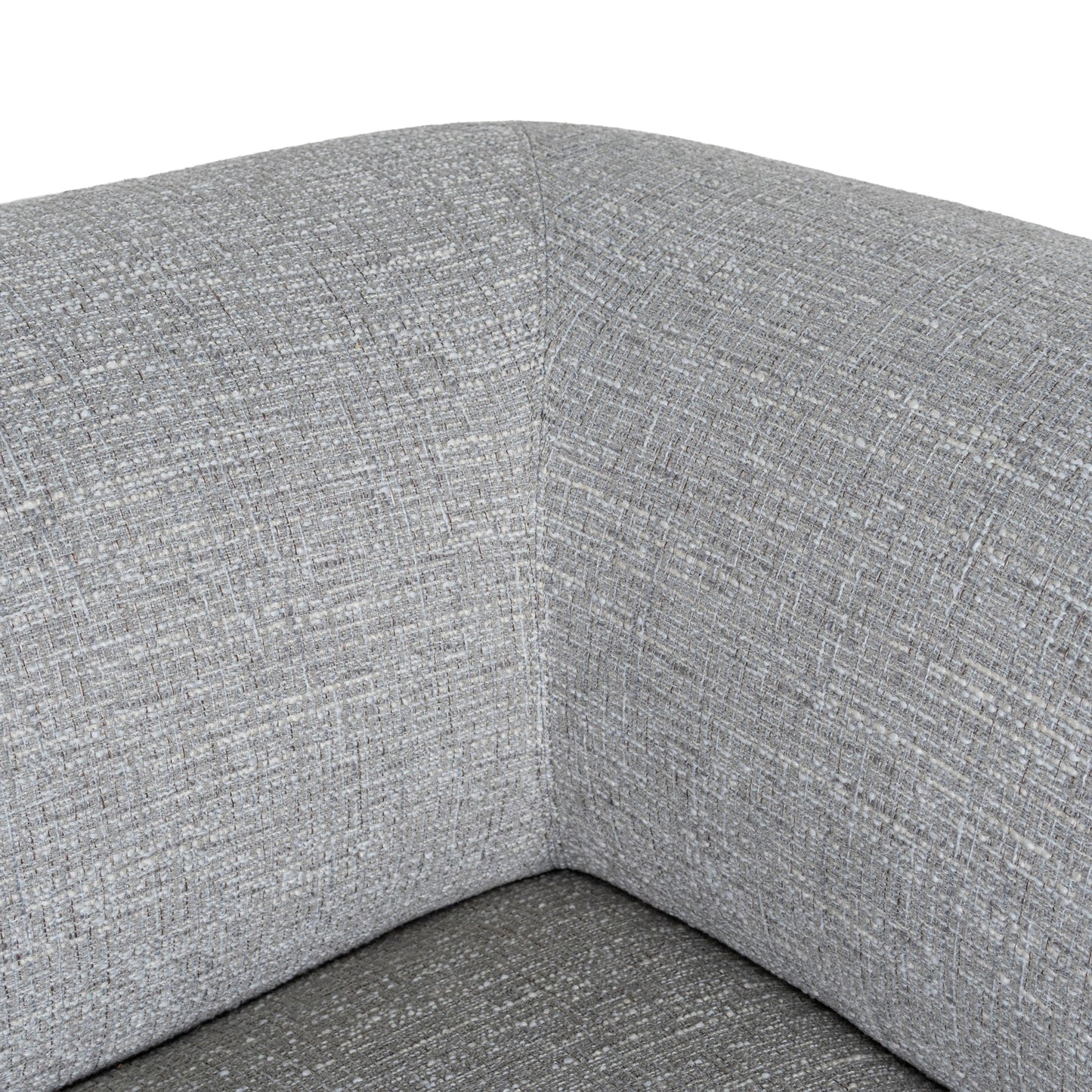 Carina Left Chaise Sofa - Chrome Grey