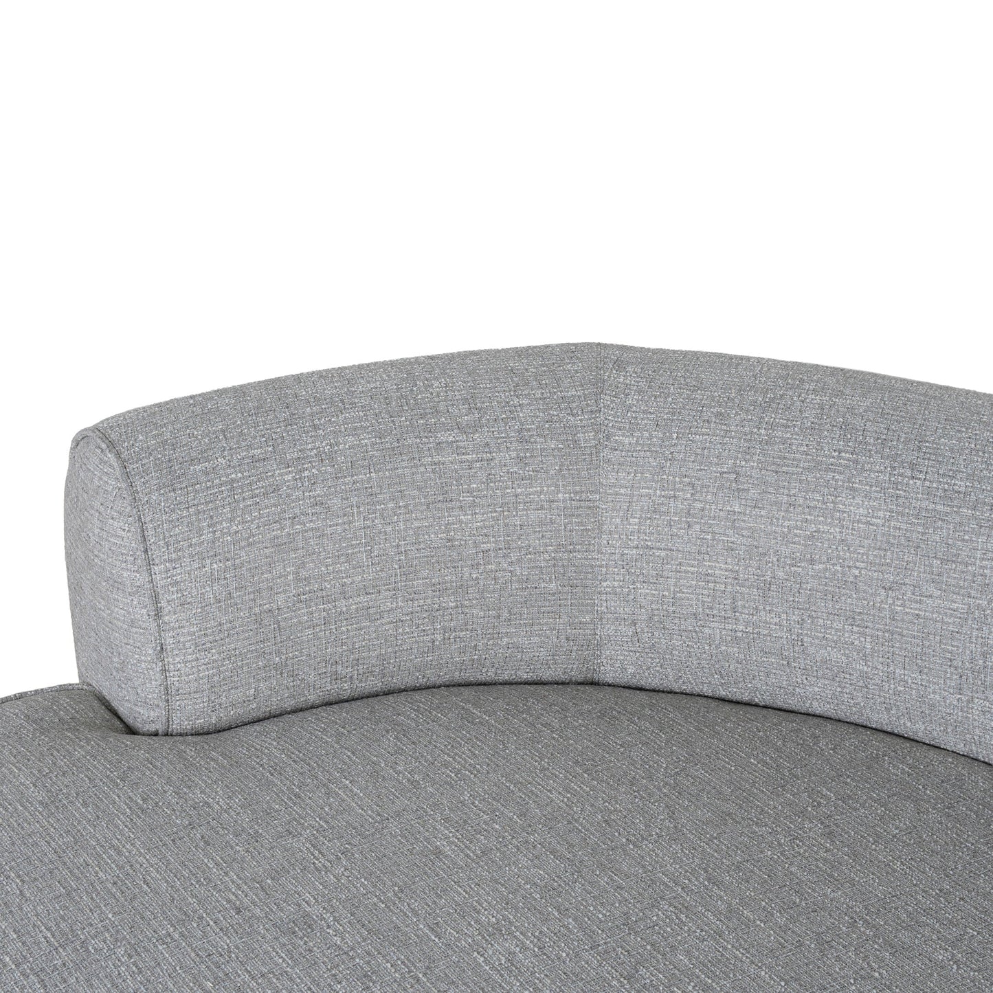 Carina Left Chaise Sofa - Chrome Grey