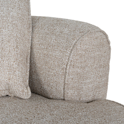 Carina Right Chaise Sofa - Pale Beige