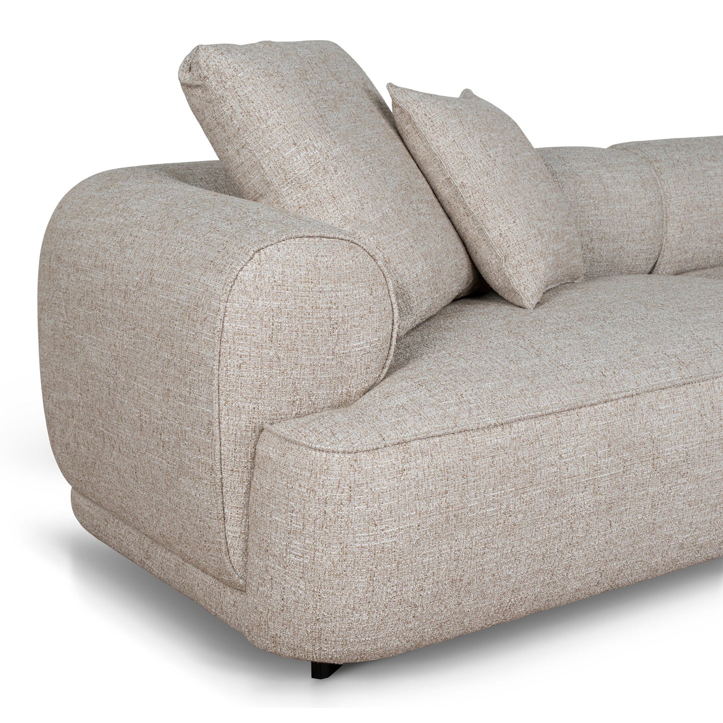 Carina Right Chaise Sofa - Pale Beige