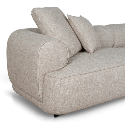 Carina Right Chaise Sofa - Pale Beige
