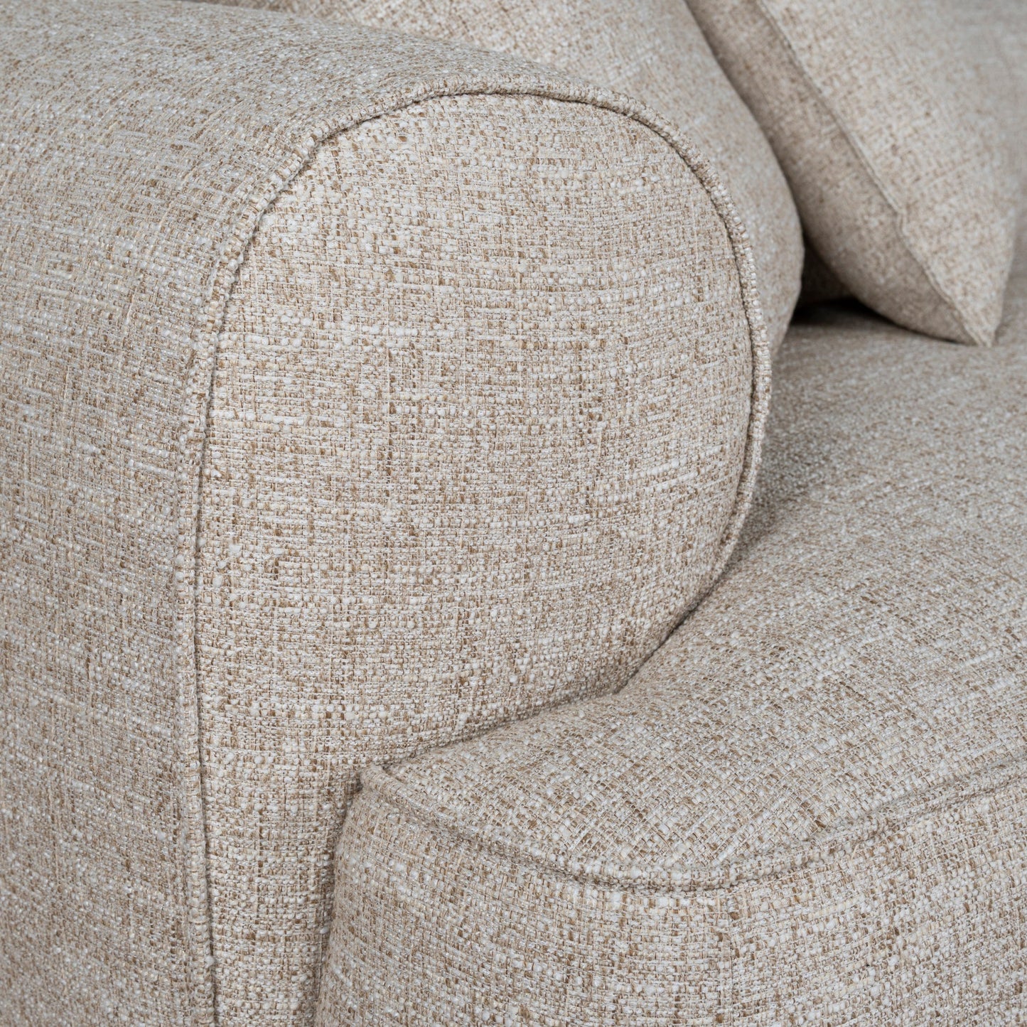 Carina Right Chaise Sofa - Pale Beige