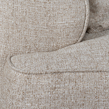 Carina Right Chaise Sofa - Pale Beige